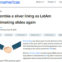 Colombia a silver lining as LatAm dealmaking slides again